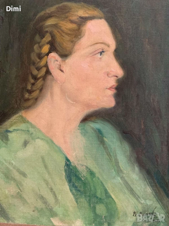 БОЧО ДОНЕВ масло/платно портрет, снимка 1