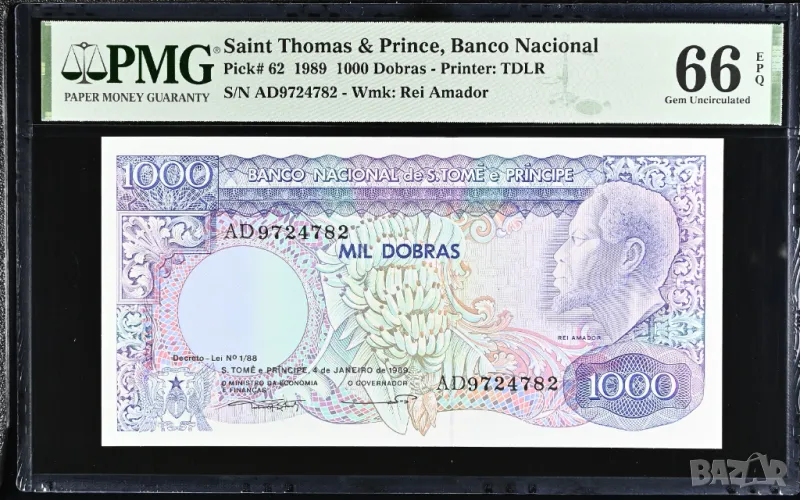 Сао Томе и Принсипи 1000 добра 1989 година  PMG 66, снимка 1