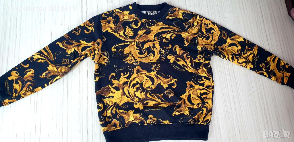 Versace Jeans Couture Cotton Мens Size L НОВО! ОРИГИНАЛ! Мъжка Блуза Суичър, снимка 1
