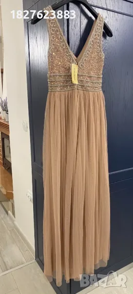 Дълга рокля с пайети, снимка 1