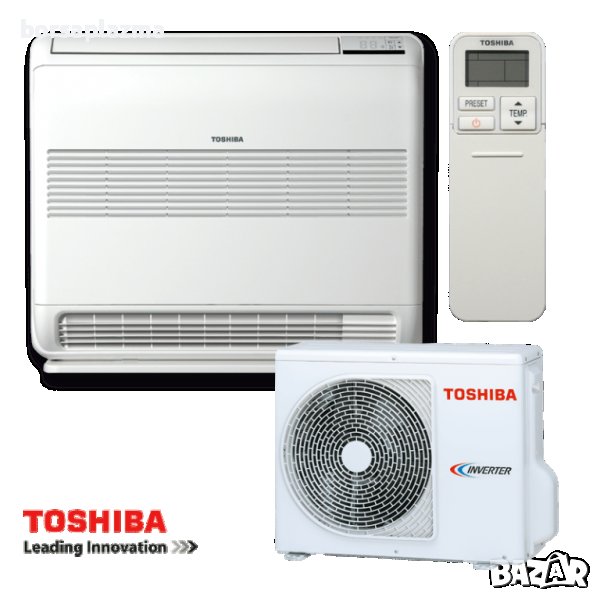 Инверторен климатик Toshiba Bi-flow RAS-B13J2FVG-E1 / RAS-13J2AVSG-E - подов тип, снимка 1