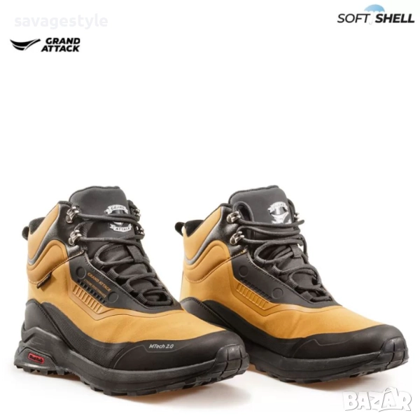 Мъжки зимни боти с връзки софтшел , снимка 1