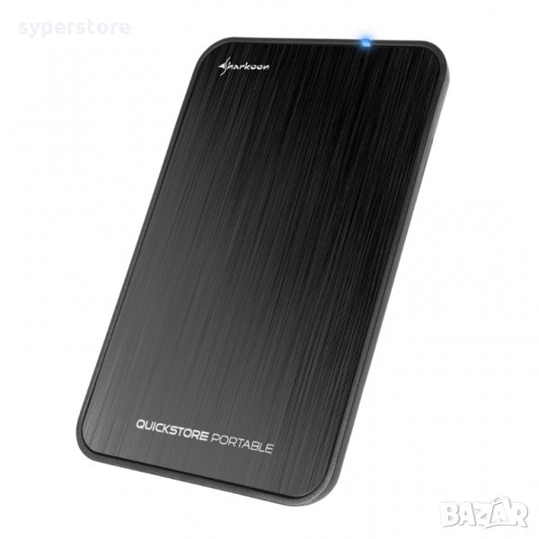 Външна Кутия за Харддиск 2.5" USB3.1 SHARKOON QuickStore Portable Black SH0008 SATA, снимка 1