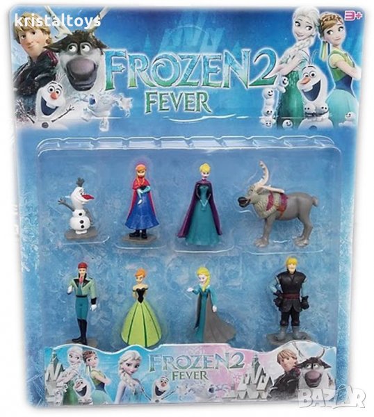 Фрозен Frozen Замръзналото кралство Герои 8 фигури - Елза, Анна, Кристоф, Ханс, Олаф и Маршмелоу, снимка 1