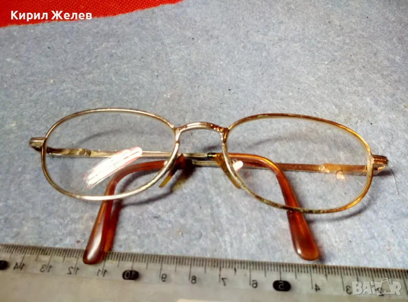 СТАРИ ДИОПТРИЧНИ ОЧИЛА ВИНТИДЖ МОДЕЛ с ПОЗЛАТЕНА РАМКА 47786, снимка 1