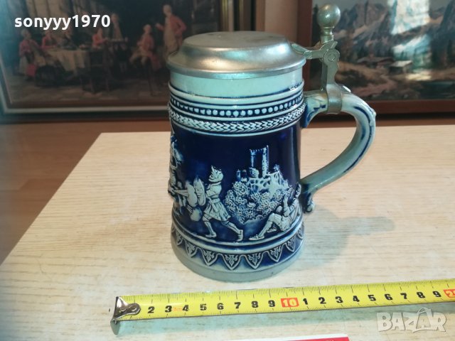 rein zinn халба с метален капак-внос франция 2402212014