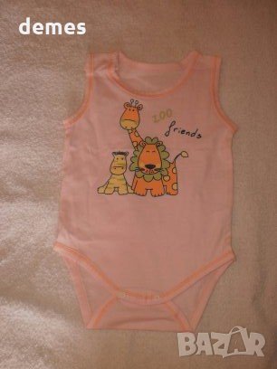  Ново бебешко розово боди без ръкав, размер 68, снимка 3 - Бодита за бебе - 33823544
