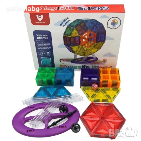 Магнитен конструктор за деца, снимка 2 - Конструктори - 48105957