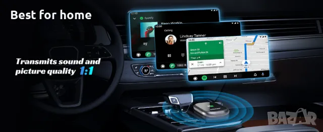 Безжичен адаптер Carplay и Android, снимка 8 - Аксесоари и консумативи - 49116456