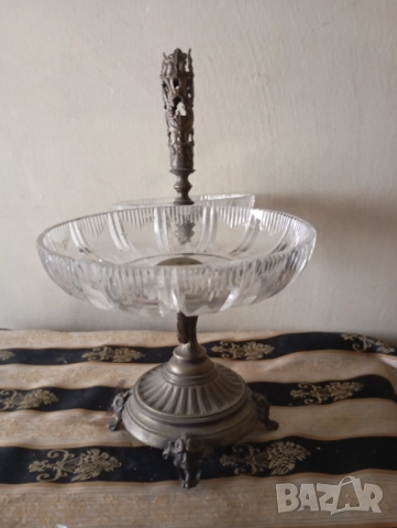 Фруктиера арт деко, снимка 6 - Антикварни и старинни предмети - 52454345