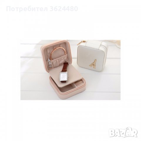Кокетна малка кутия за бижута с огледало и декорация Айфелова кула, снимка 6 - Други - 40039685
