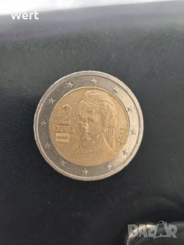 Рядка колекционерска австрийска монета 2 евро