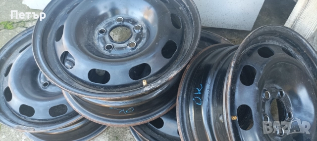 Оригинални джанти за Volkswagen 5 броя ,оригинална боя,без ръжди използвани са с гуми 195/65/15, снимка 5 - Гуми и джанти - 52477895