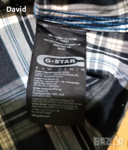Оригинална мъжка риза с дълъг ръкав G-Star Raw, снимка 6 - Ризи - 48078910