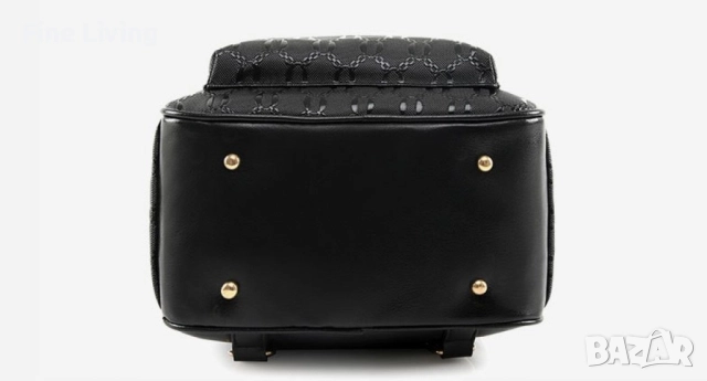 Комплект раница и 3 чантички / Цвят: Черен, снимка 4 - Раници - 52141551