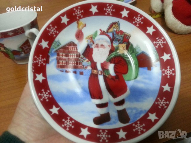 Коледни порцеланови чаши , снимка 4 - Чаши - 38968776