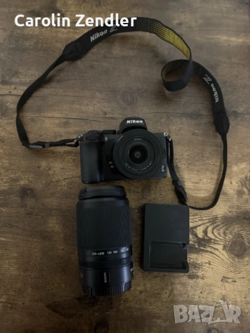 Nikon Z 50 20.9 MP s komplekt obektivi 16-50 mm + 50-250 mm, снимка 2 - Обективи и филтри - 53180765
