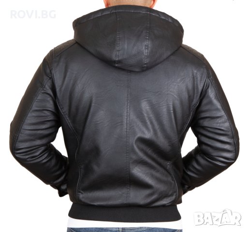 Мъжко зимно кожено яке – 3464 М-7ХЛ, снимка 3 - Якета - 42897994