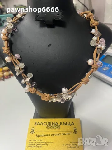 Ръчно изработено колие 925, снимка 3 - Колиета, медальони, синджири - 48219950