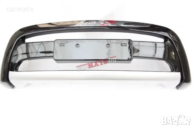 Преден и заден ролбар за Hyundai Santa Fe (2010-2012) - Черен