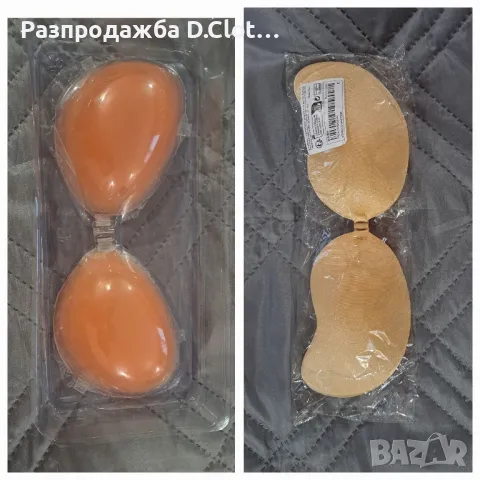  залепящ силиконов сутиен 2 бр