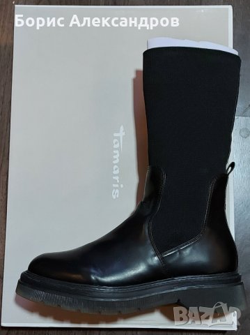 Дамски кожени ботуши размер 40 Тамарис