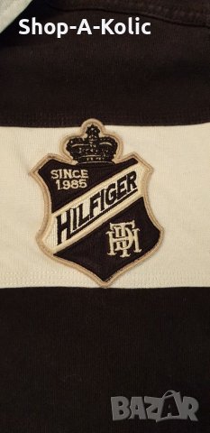 Original Vintage TOMMY HILFIGER DENIM Half Button Long Sleeve Sweatshirt, снимка 3 - Суичъри - 38314864