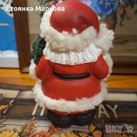 Керамична фигура-Дядо Коледа, снимка 3 - Коледни подаръци - 52480982