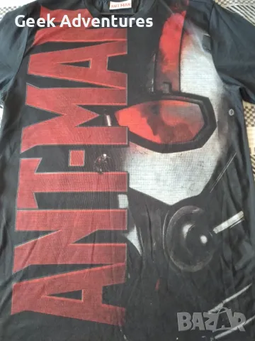 Мъжка Черна Тениска Marvel Ant-Man L T-Shirt Avengers, снимка 2 - Тениски - 50086037