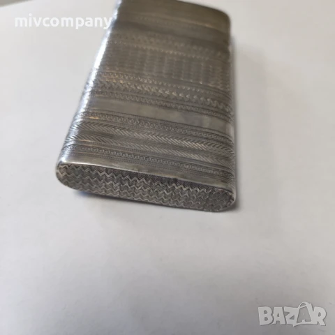 Сребърна табакера , снимка 3 - Табакери - 51370421