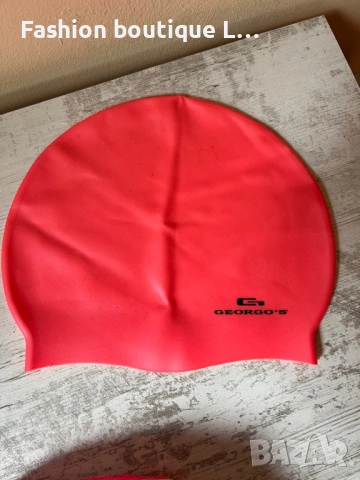 Комплект от 3 броя плувна шапка за басейн против мокрене на косата ❤️, снимка 3 - Шапки - 52010225