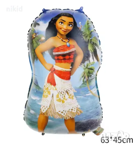 Смелата Ваяна Moana Моана цял ръст фолио фолиев балон хелий или въздух парти рожден ден
