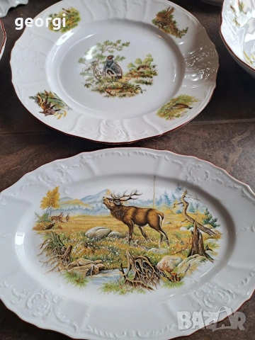 чешки ловен порцеланов сервиз Bernadotte Bohemia , снимка 9 - Сервизи - 54213343