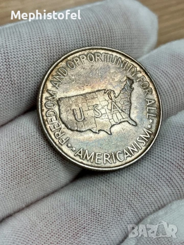 1/2 долар (Half Dollar) 1952 г, САЩ - сребърна монета, снимка 5 - Нумизматика и бонистика - 51202242