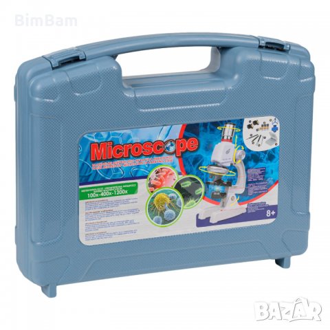 Микроскоп в куфар - сила на увеличение 100Х - 400Х - 1200Х, снимка 4 - Образователни игри - 35176128