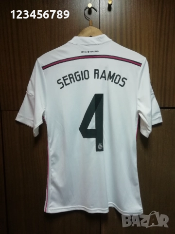 Реал Мадрид Серхио Рамос оригинална тениска фланелка Adidas Real Madrid Sergio Ramos екип размер М 