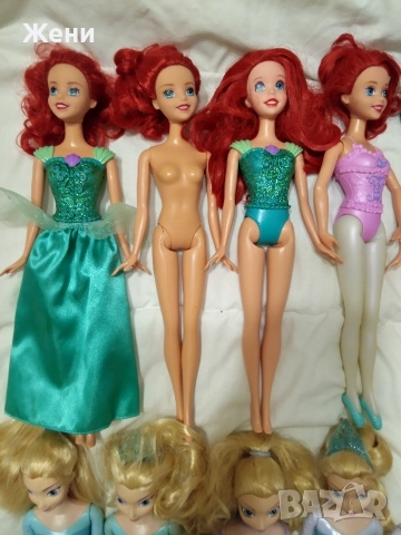 Оригинални Mattel Disney принцеси Дисни Барби Frozen Ана Елза Ариел Снежанка Рапиунцел Моана Бел, снимка 11 - Кукли - 52903317
