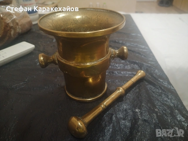 Месингово хаванче , снимка 2 - Антикварни и старинни предмети - 53376958