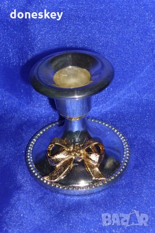 Посребрен свещник, снимка 2 - Подаръци за юбилей - 31988553