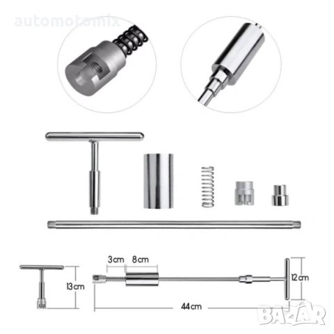 Комплект за изправяне на вдлъбнатини с мини обратен чук - 267157, снимка 6 - Аксесоари и консумативи - 53371533