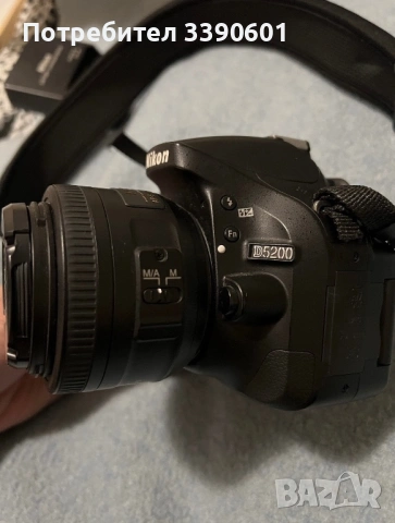 DSLR Фотоапарат Nikon D5200 + AF-S NIKKOR 35mm 1:1.8 G, 15k кадъра, снимка 7 - Фотоапарати - 54147090
