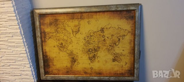 Картина СТАРА ГЕОГРАФСКА КАРТА 60х80см