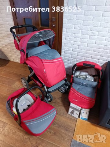 Детска количка 3 в 1 spint+baby design , снимка 1 - Детски колички - 42130863