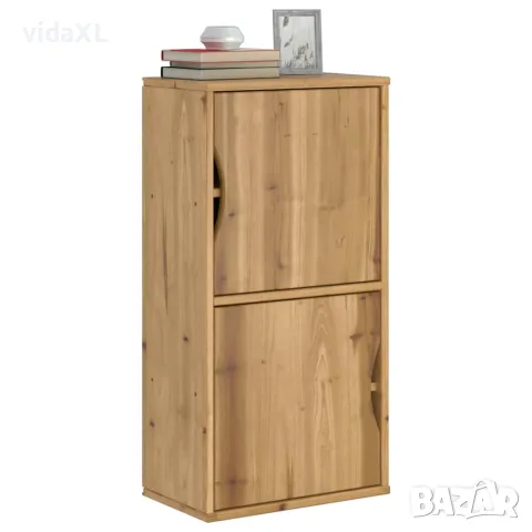 vidaXL Страничен шкаф ODDA 40x24x79 cm масивна дървесина бор, снимка 2 - Бюфети - 56147525