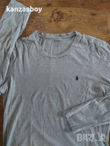 Polo Ralph Lauren L/S CREW-CREW-SLEEP TOP Grey - страхотна мъжка блуза М, снимка 6 - Блузи - 44406094