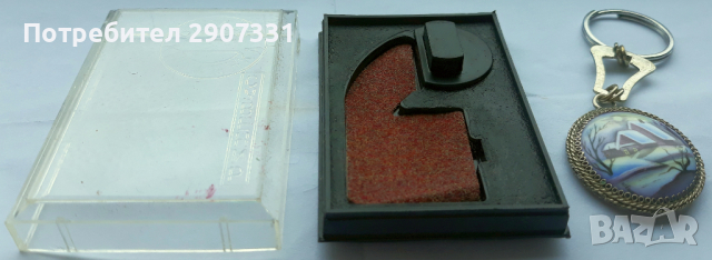 ключодържател от завода Волгоцеммаш,ссср. ръчно рисувани върху керамика, снимка 3 - Други ценни предмети - 44797910