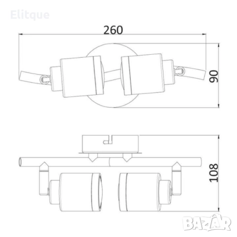 Спот 1-ца Акoma, 1*Gu10 4W(вкл), 230V, снимка 10 - Други - 52853731