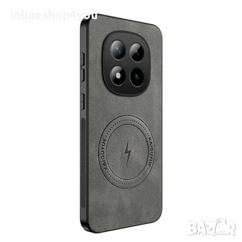 Стилен MagSafe Кейс за Xiaomi Redmi Note 15 Pro+ Plus 5G със защита на камерите - Сив