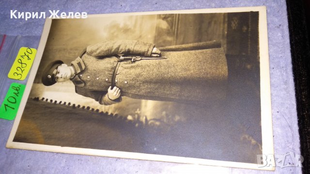 СТАРА ПРОФЕСИОНАЛНА ФОТОГРАФИЯ на ВОЙНИК от ЦАРСТВО БЪЛГАРИЯ Тип ПОЩЕНСКА КАРТИЧКА 32870, снимка 5 - Колекции - 38831782