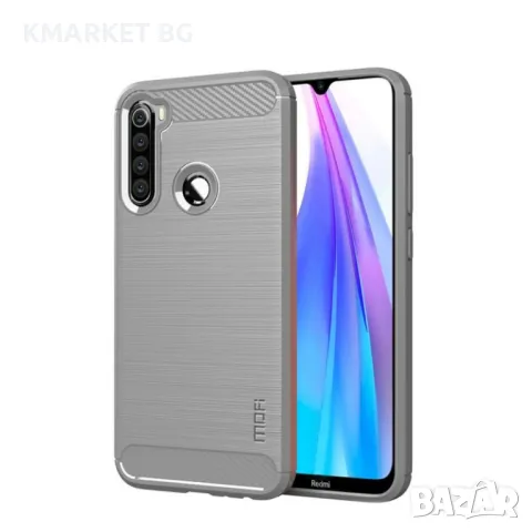 Xiaomi Redmi Note 8T Удароустойчив Mofi Carbon Fiber Калъф и Протектор, снимка 3 - Калъфи, кейсове - 48779074